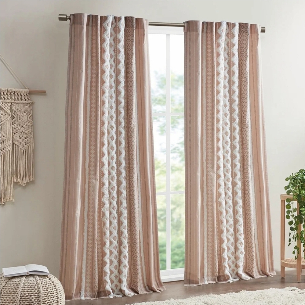 Ink +Ivy Imani 50"×84" Light Filtering Curtain Panel